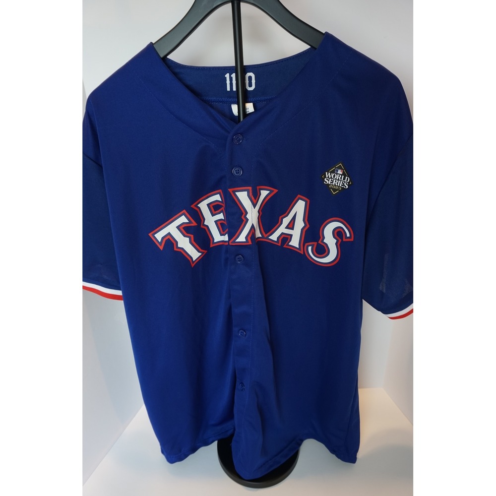 Texas Rangers Adolis Garcia 53 World Series 2023 Jersey Blue Mens XL